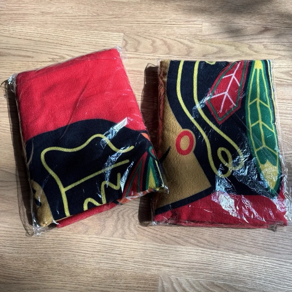 Chicago Blackhawks Beach Towels 57 x 29 Hockey, Bud Lite,  Set of 2 NEW‎